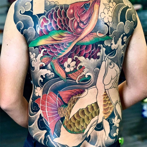 Tattoo cá Long mang lại nam