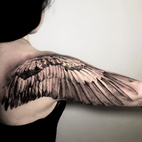 Lịch sử giá Hình xăm dán Tatto cánh thiên thần C13 cập nhật 72023  BeeCost