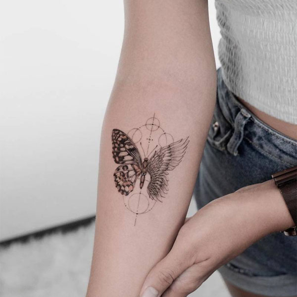 Tattoo cánh thiên thần dễ thương
