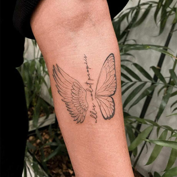 Tattoo cánh thiên thần đẹp cho nam