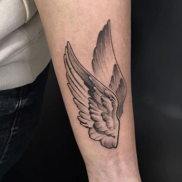 Tattoo cánh thiên thần ngầu
