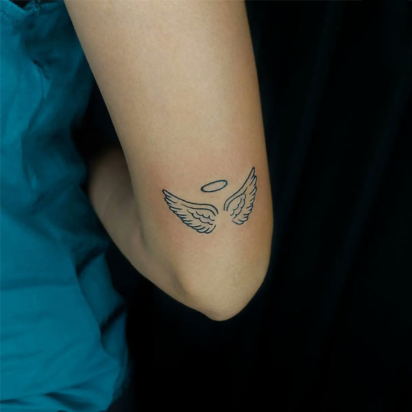 Tattoo cánh thiên thần ở tay đẹp