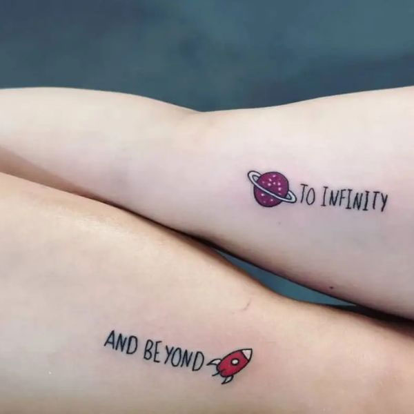 Tattoo cặp mini đáng yêu