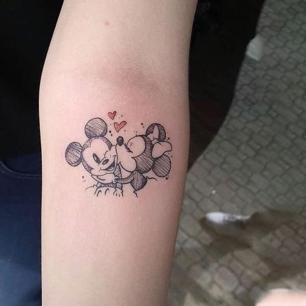 Tattoo chuột mickey mini