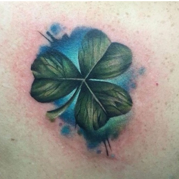 Tattoo cỏ 3 lá xanh đẹp