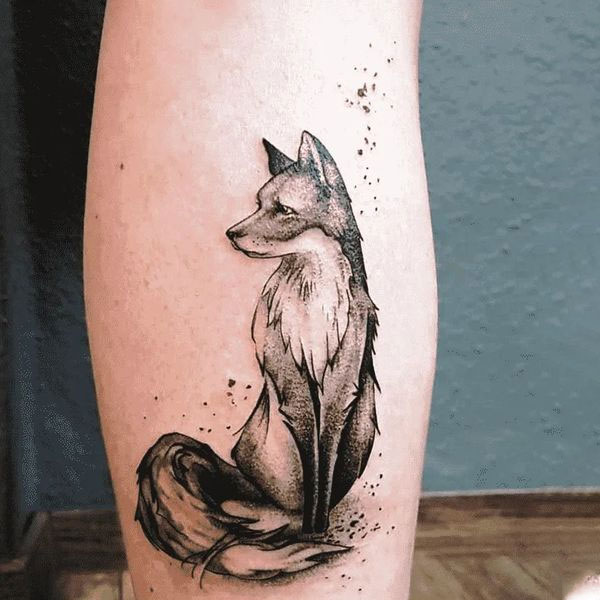 Tattoo con cáo cánh tay đẹp