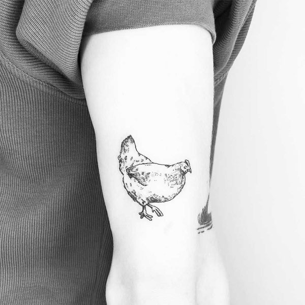 Tattoo con gà mini