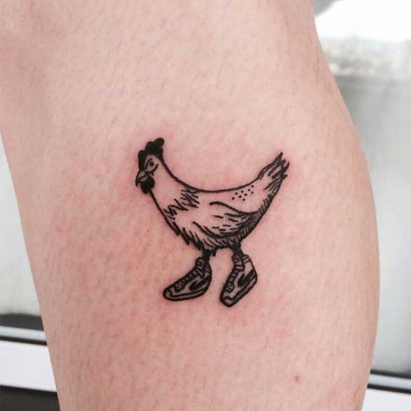 Tattoo con gà non
