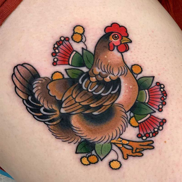 Tattoo con gà siêu đẹp