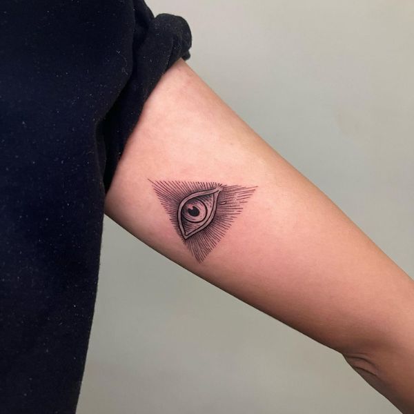 Giảm giá Combo 6 tấm hình xăm dán tattoo 10x6cm con mắt ẩn trong kim tự  tháp tam giác bí ẩn  BeeCost