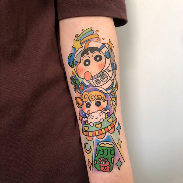 Tattoo cu shin gia đình