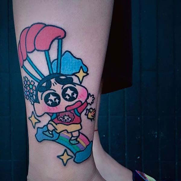 Tattoo cu shin ở cổ chân