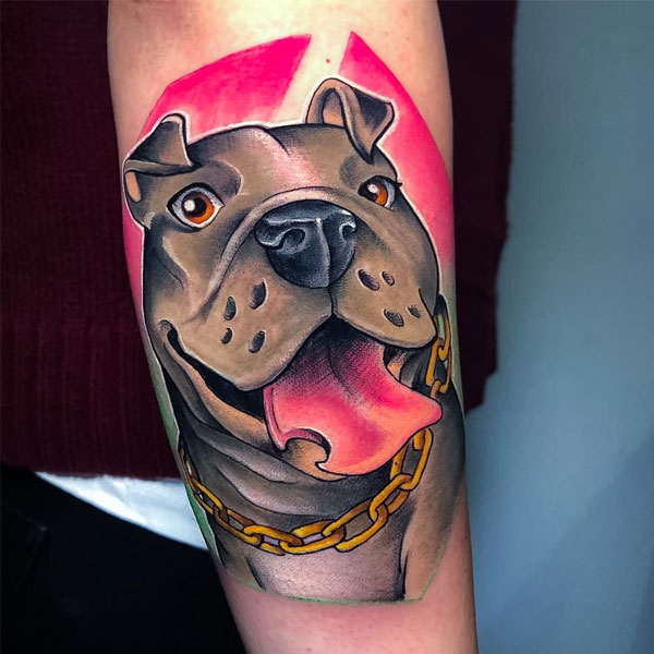 Tattoo hoạt hình chú chó