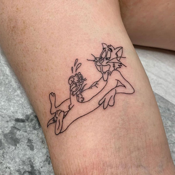 Tom and Jerry tattoo by AntoniettaArnoneArts on DeviantArt
