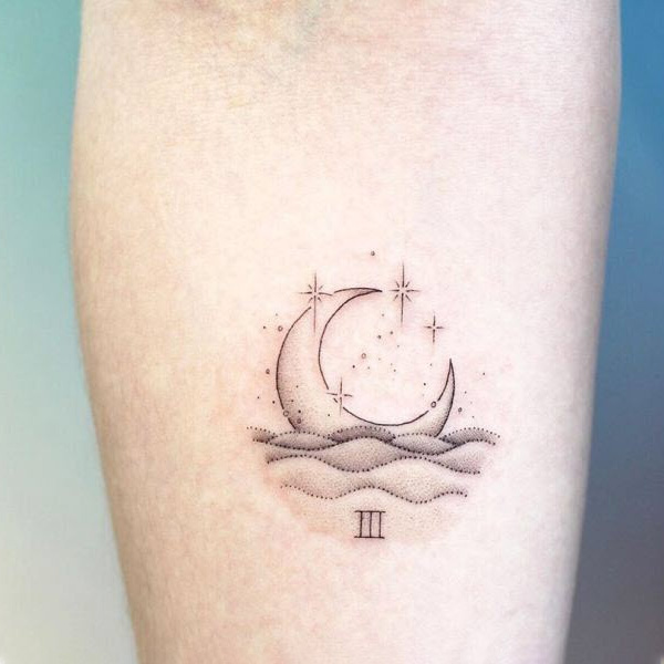 Tattoo mặt trăng siêu lung linh