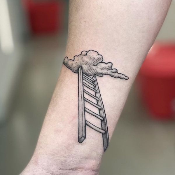 Tattoo mây cánh tay đẹp