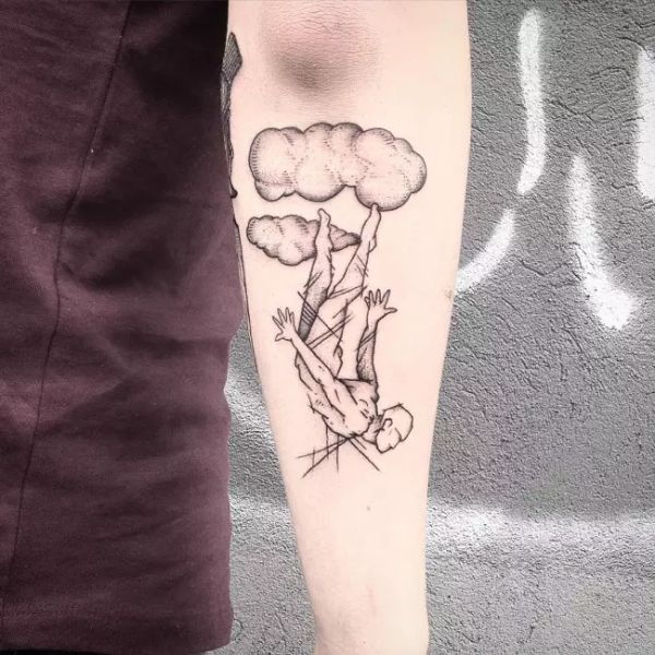 Tattoo mây ở tay