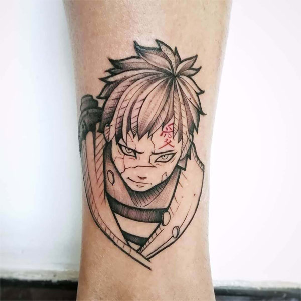 Love Vector Png Naruto Shippuden Gaara Temporary Tattoo PNG Image With  Transparent Background  TOPpng