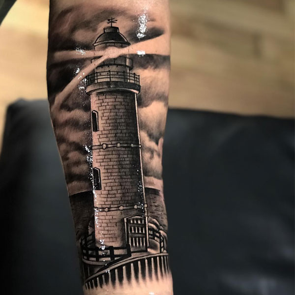 Tattoo ngọn hải đăng đẹp