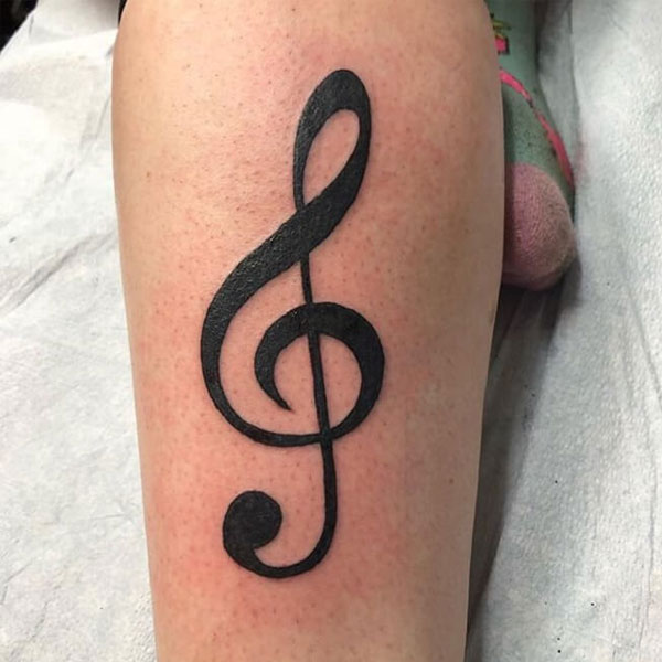 Tattoo nốt nhạc đơn giản
