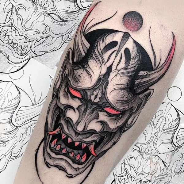 Tattoo phong thủy quỷ