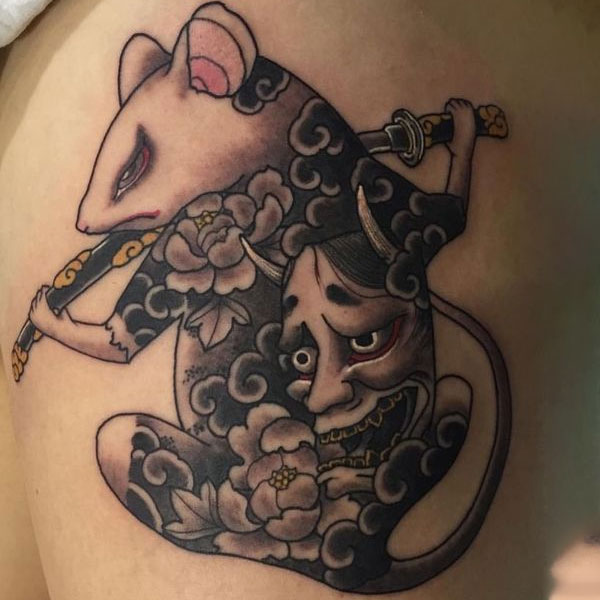 Tattoo phong thủy tuổi chuột