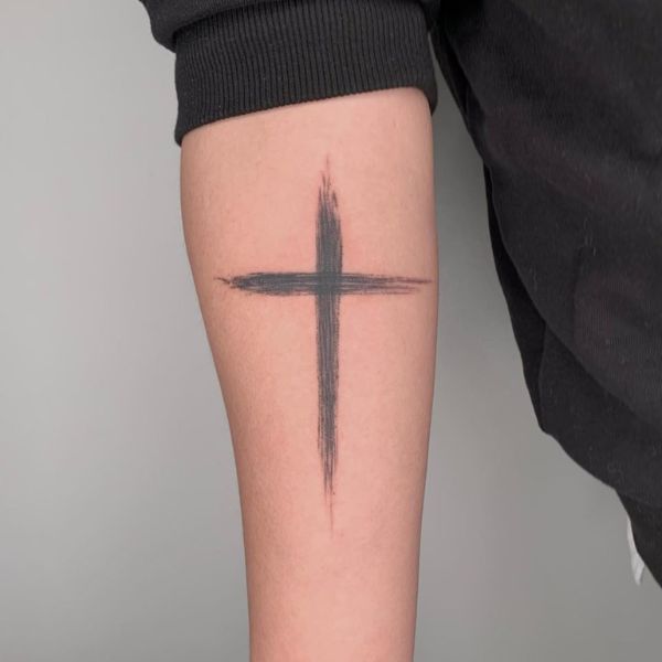 Tattoo thánh giá đơn giản