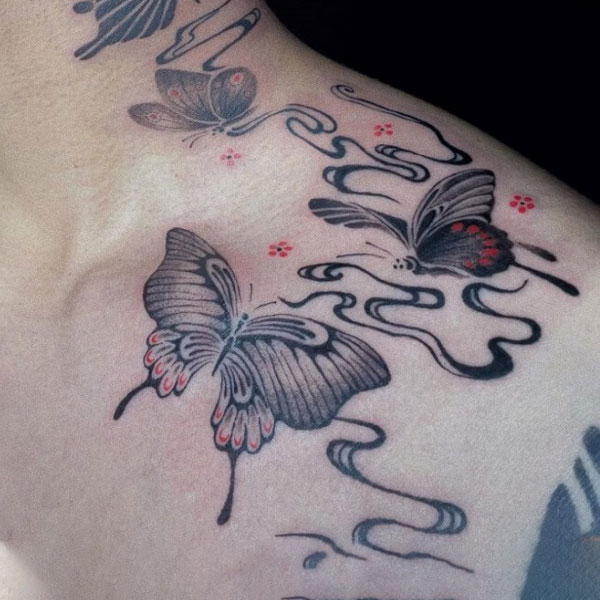 Tattoo vai nam bướm