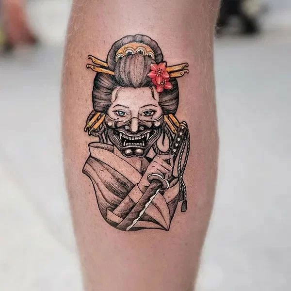 Tattoo châu á geisha