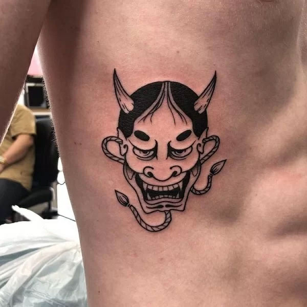 Tattoo châu á mặt na quỷ