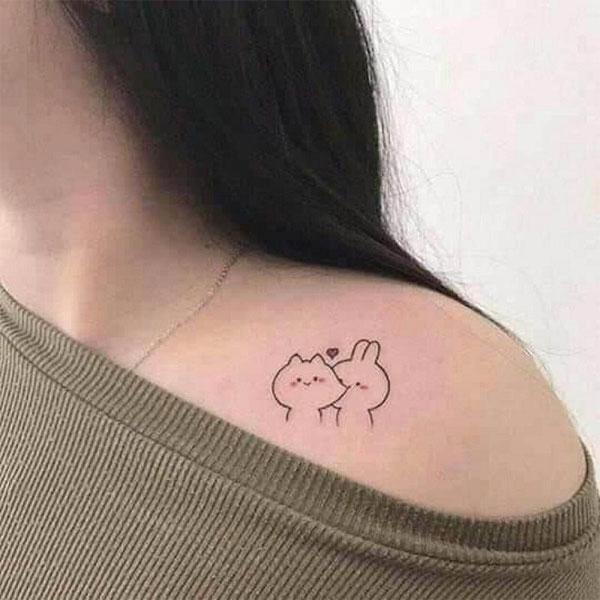 Tattoo 2 con thỏ mini cute