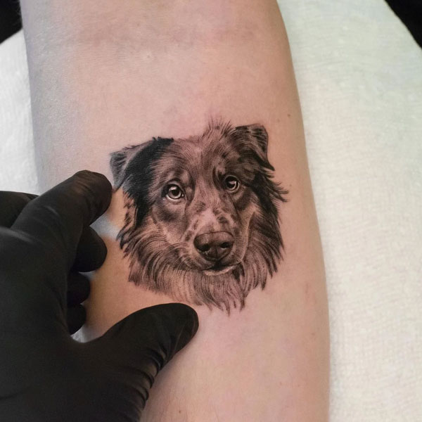 Tattoo con chó ngầu
