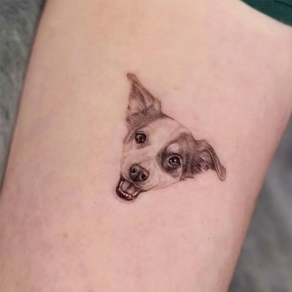 Tattoo con chó ngộ nghĩnh