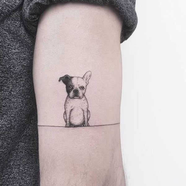 Tattoo con chó nhỏ đẹp