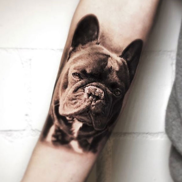 Tattoo con chó siêu ngầu
