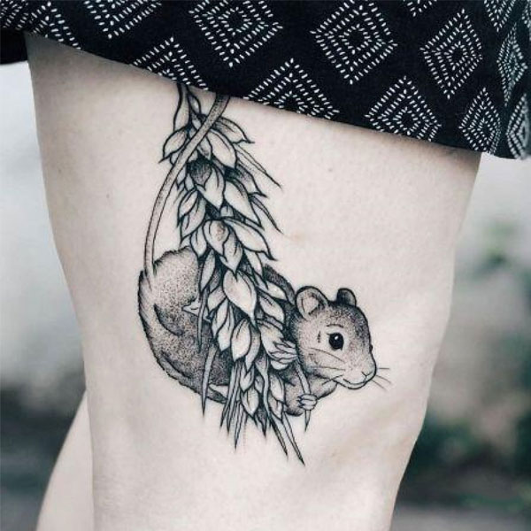 Tattoo con chuột đẹp