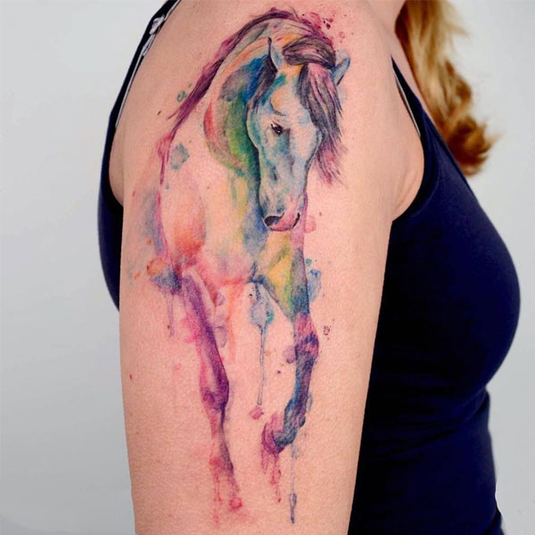Tattoo con cái ngựa đẹp