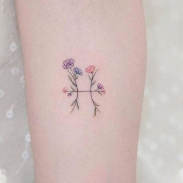 Tattoo cung song tử hoa