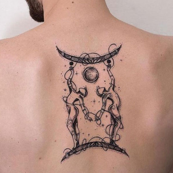 Tattoo cung song tử nam