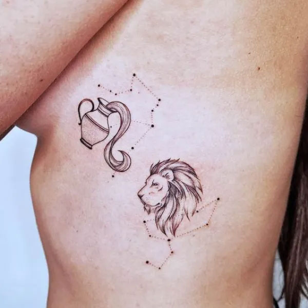 Tattoo cung bảo bình nữ đẹp