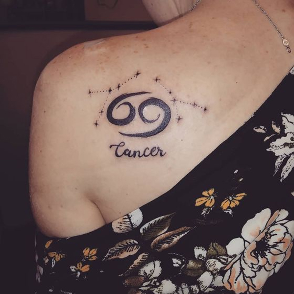 Tattoo cung cự giải cho nữ