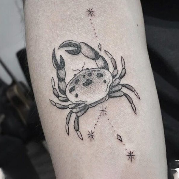 Tattoo cung cự giải chòm sao