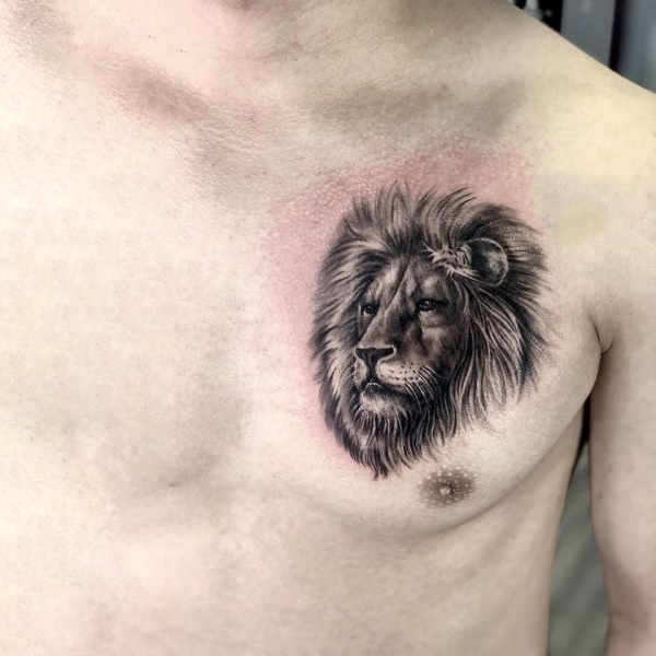 Tattoo cung sư tử cho nam đẹp