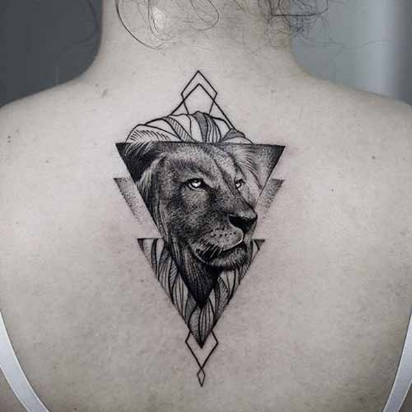 Tattoo cung sư tử cho nam