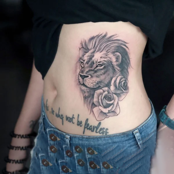 Tattoo cung sư tử cho nữ đẹp