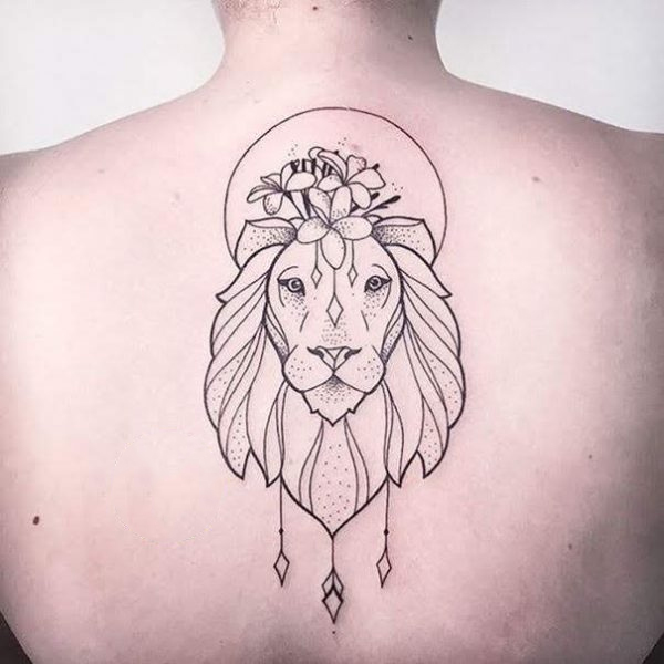 Tattoo cung sư tử nam
