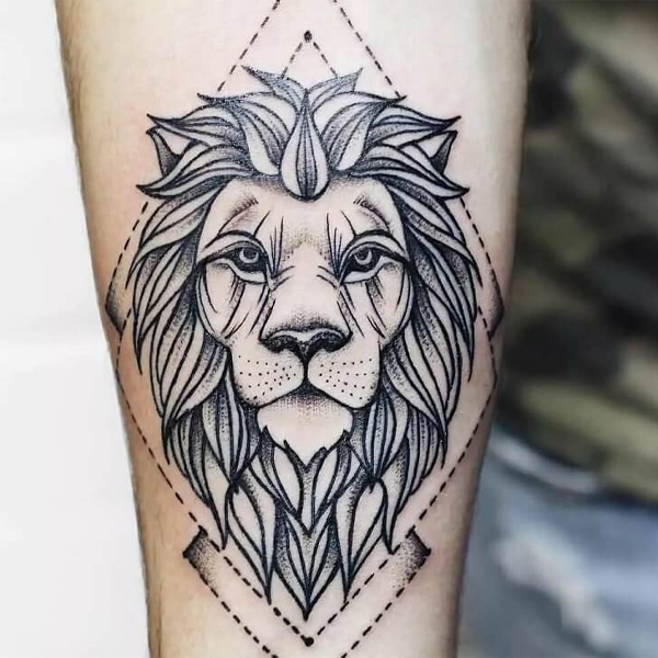 Tattoo cung sư tử siêu chất