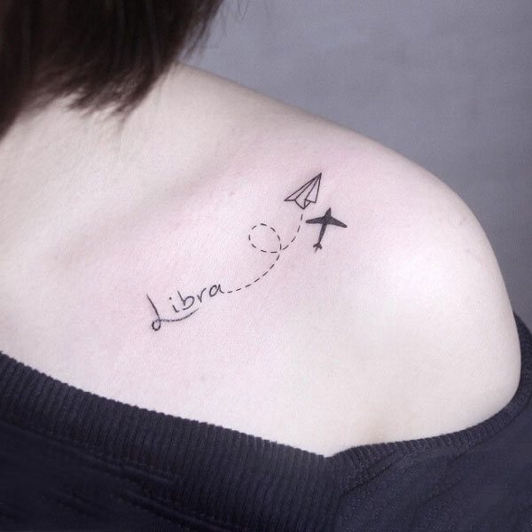 Tattoo cung thiên bình cho nữ