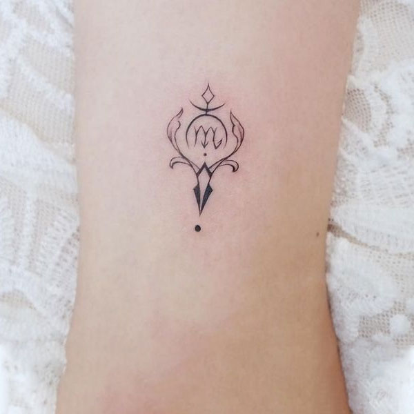 Tattoo cung thiên yết mini