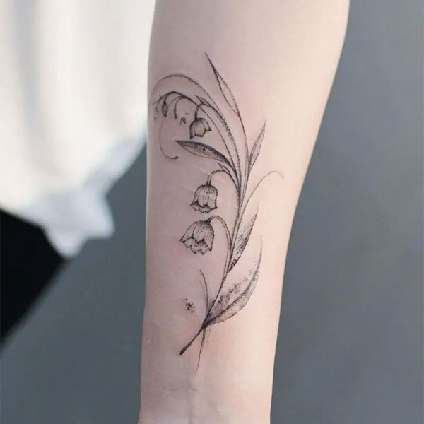 Tattoo mệnh mộc hoa lá đẹp